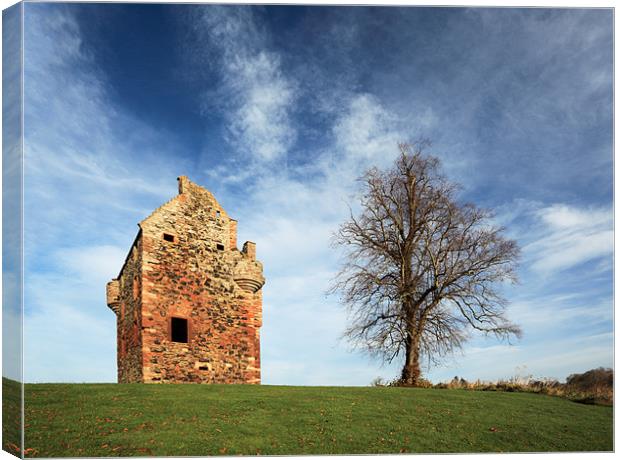 Greenknowe Tower Canvas Print by Grant Glendinning