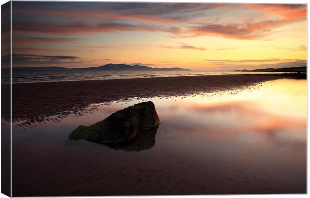 Seamill sunset Canvas Print by Grant Glendinning