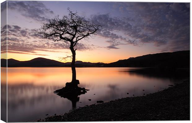 Loch Lomond Sunset Canvas Print by Grant Glendinning