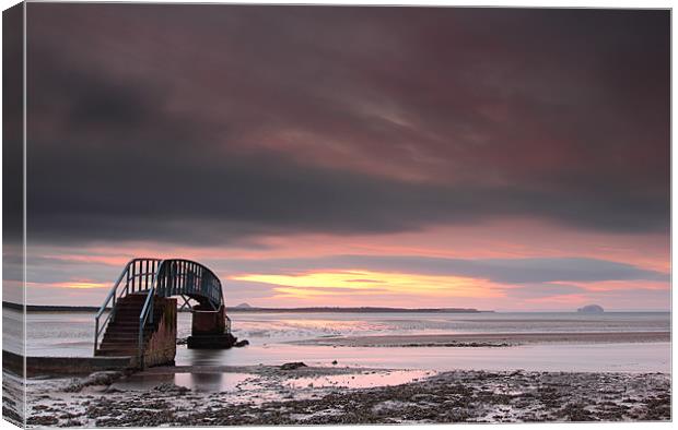 Sunset at Dunbar Canvas Print by Grant Glendinning