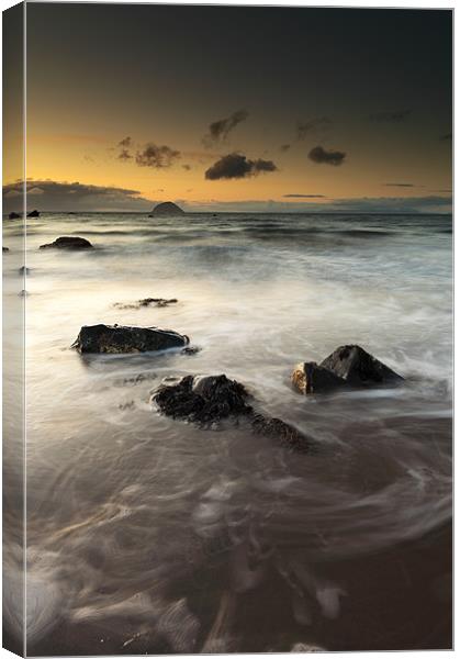 Ayrshire coast sunset Canvas Print by Grant Glendinning