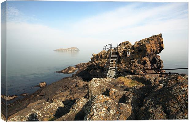 Craigleith island from North Berwick Canvas Print by Grant Glendinning