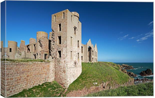 Slains Castle Canvas Print by Grant Glendinning