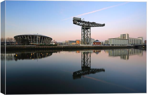 Glasgow Clyde Canvas Print by Grant Glendinning