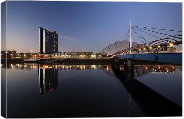 Clyde reflections Canvas Print by Grant Glendinning
