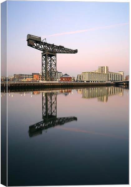Glasgow River Clyde Reflections Canvas Print by Grant Glendinning