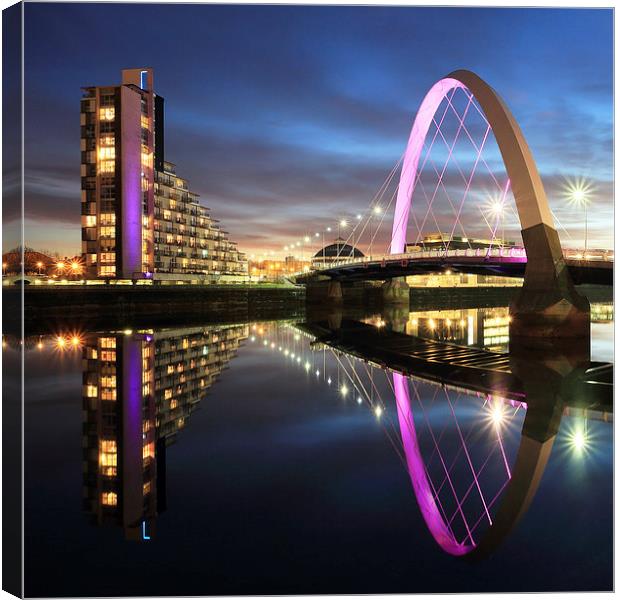 Clyde Arc Canvas Print by Grant Glendinning