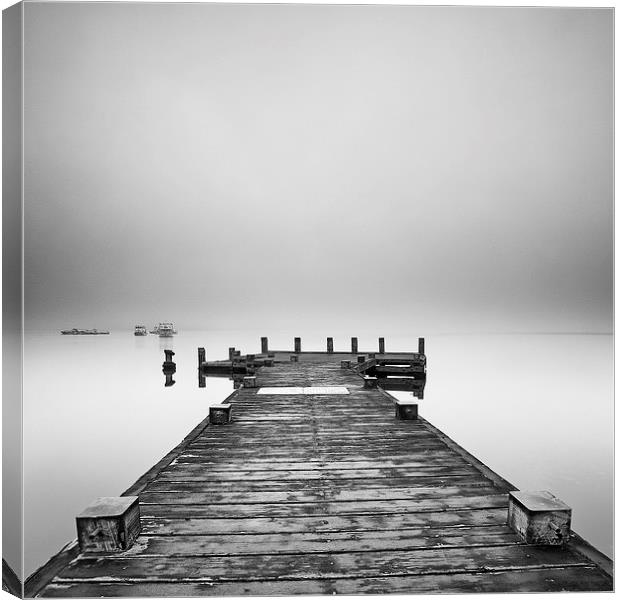   Tarbet Pier Loch Lomond Canvas Print by Grant Glendinning