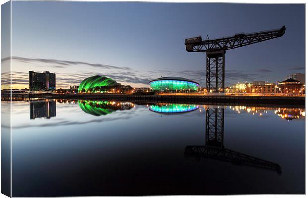  Glasgow River Clyde Waterfront Canvas Print by Grant Glendinning