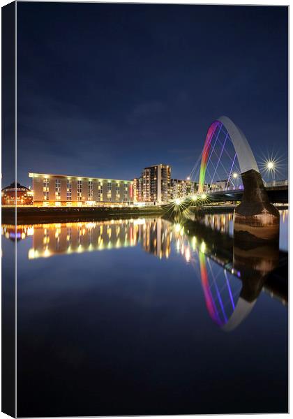 The Glasgow Clyde Arc Bridge Canvas Print by Grant Glendinning
