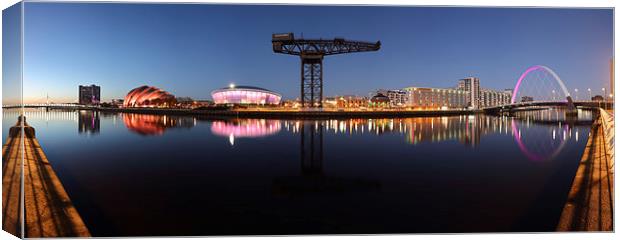Clyde View Panorama Canvas Print by Grant Glendinning