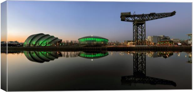 Clyde Civil Twilight Pano Canvas Print by Grant Glendinning