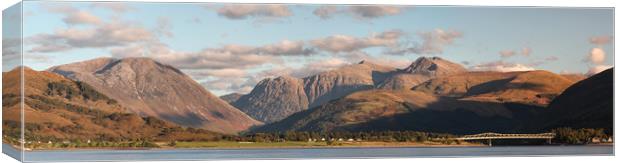 Mountain View Panorama Canvas Print by Grant Glendinning