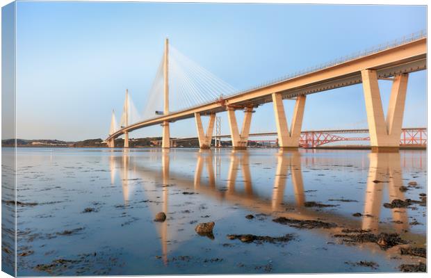 Queensferry Crossing  Canvas Print by Grant Glendinning