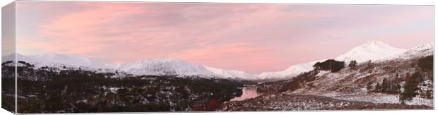 Glen Affric Sunrise panorama Canvas Print by Grant Glendinning