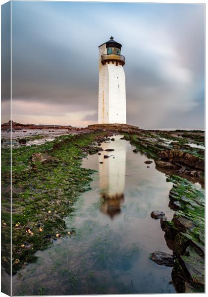 Southerness Lighthouse Canvas Print by Grant Glendinning