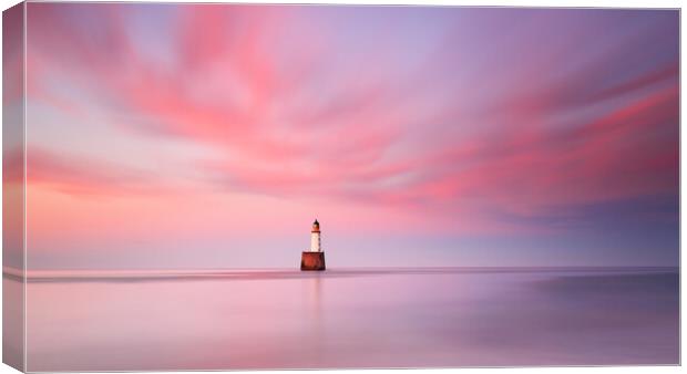 Rattray Head Lighthouse Sunset Canvas Print by Grant Glendinning