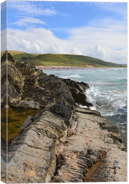 Watching from the rocks Canvas Print by Joanne Crockford