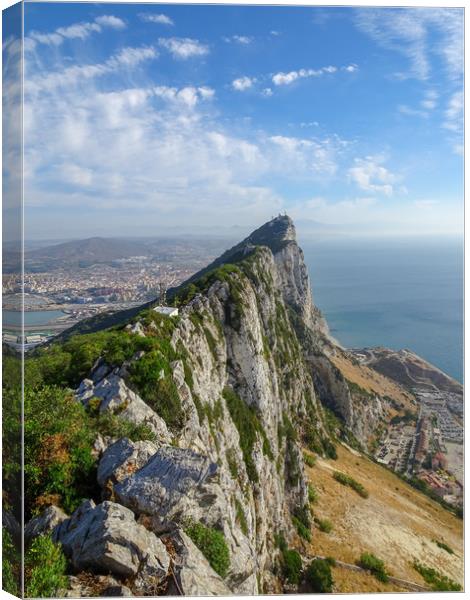 Gibraltar Rock Canvas Print by Joanne Crockford