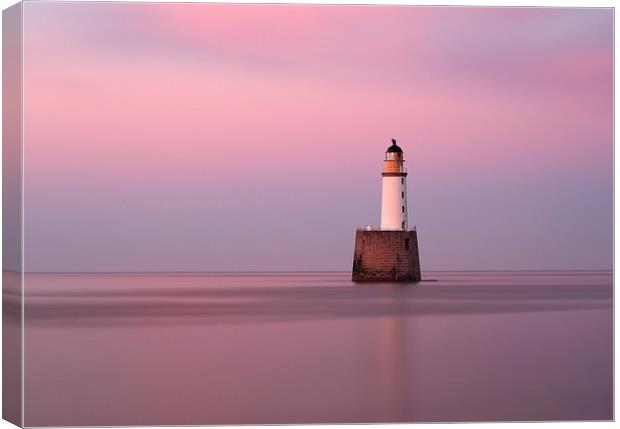 Rattray Head Lighthouse at Sunset Canvas Print by Maria Gaellman