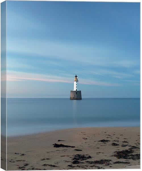 Rattray Head Lighthouse at Sunset Canvas Print by Maria Gaellman