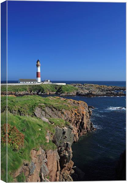 Buchan Ness Lighthouse Canvas Print by Maria Gaellman