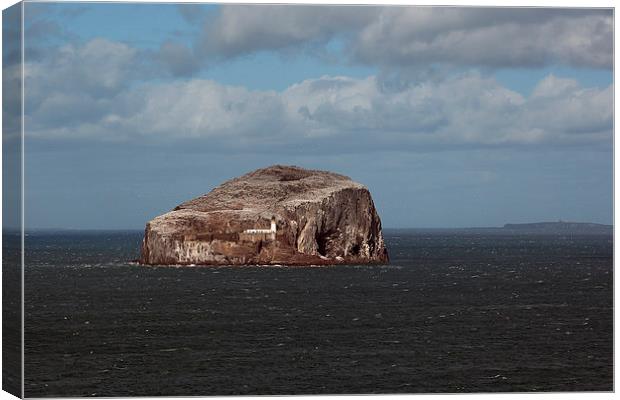 The Bass Rock and Lighthouse Canvas Print by Maria Gaellman