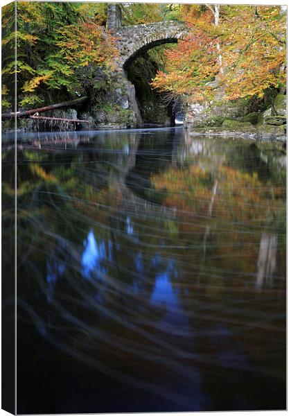 River Braan by The Hermitage Canvas Print by Maria Gaellman