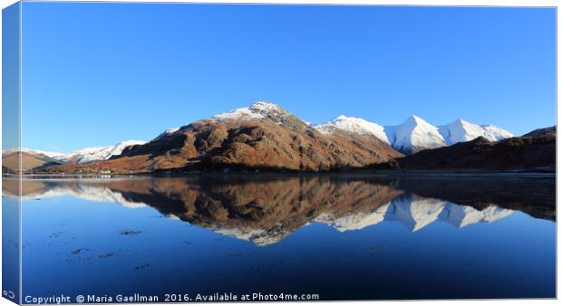 Five Sisters of Kintail Canvas Print by Maria Gaellman