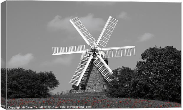 Windmill Hill - Heage near Belper Derbyshire Canvas Print by Daves Photography