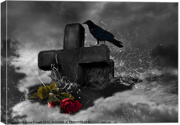 Haunted Grave Canvas Print by Daves Photography
