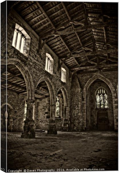 Haunted Gothic Church Canvas Print by Daves Photography