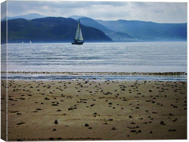 SAILING AWAY THE DAY Canvas Print by Jacque Mckenzie