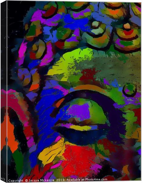 COLOUR WISE - BUDDHA Canvas Print by Jacque Mckenzie