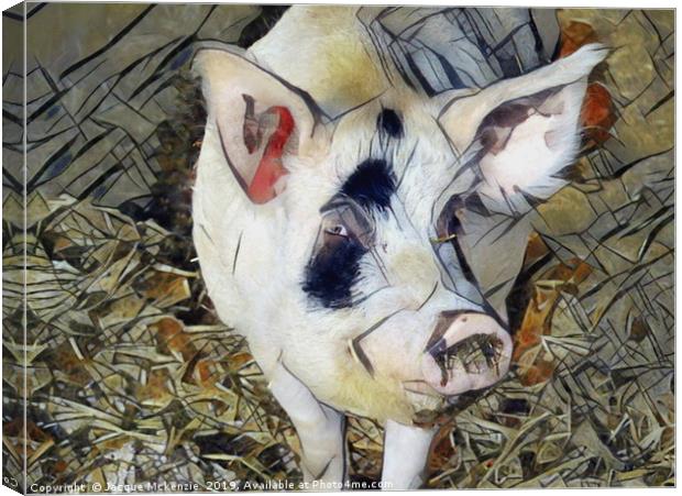 PORKY PIG Canvas Print by Jacque Mckenzie