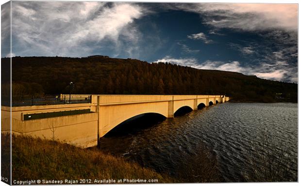 A bridge to cross Canvas Print by Sandeep Rajan