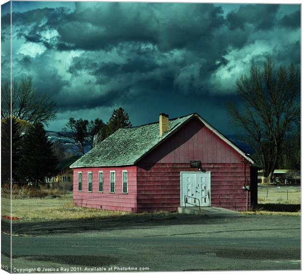 Small Town Building Canvas Print by Jessica Ray