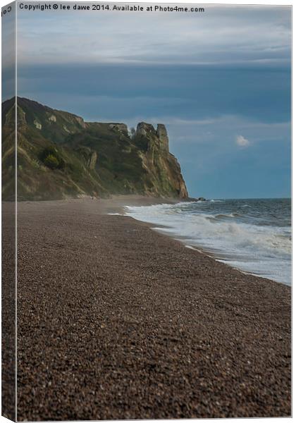  Branscombe Cliffs Canvas Print by Images of Devon