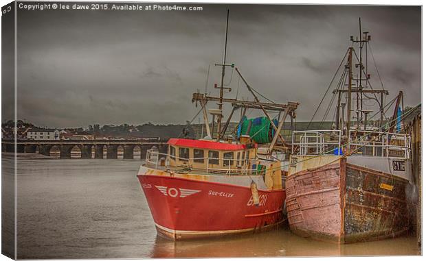  waiting for tide Canvas Print by Images of Devon
