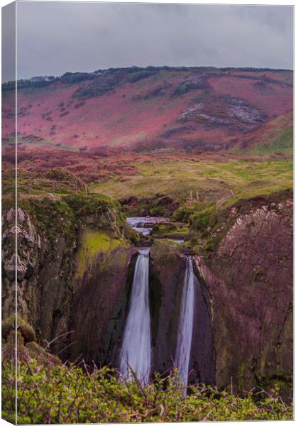 Hartland falls Canvas Print by Images of Devon
