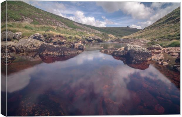 Tavy Cleave Pool Canvas Print by Images of Devon