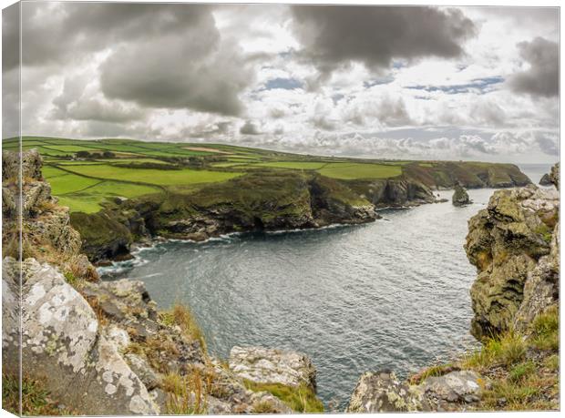 Rugged north Cornwall Canvas Print by Images of Devon