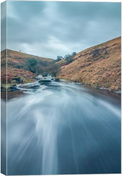 The River Okement Canvas Print by Images of Devon