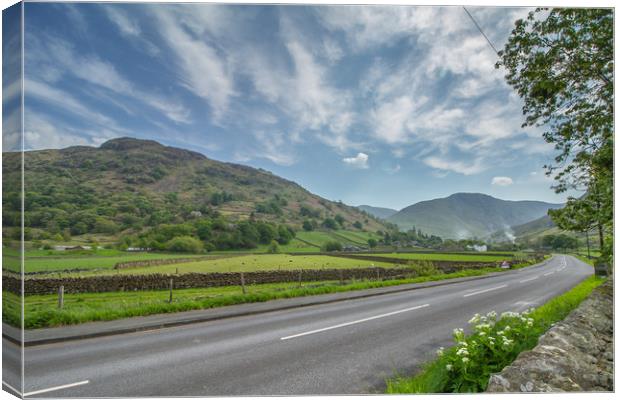 The A592 Windermere to Ullswater Canvas Print by Images of Devon