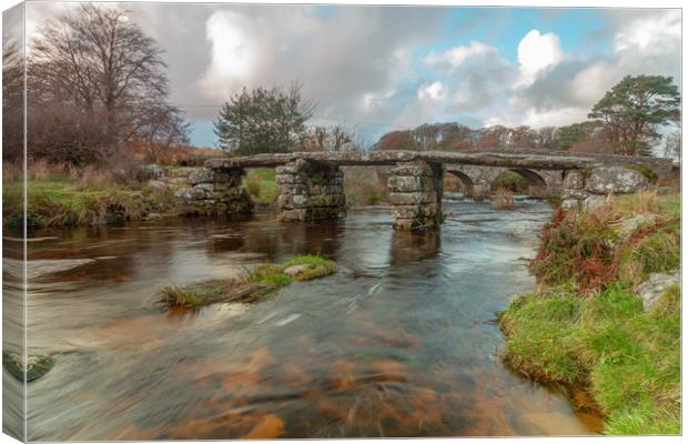 Postbridge, Dartmoor national park Canvas Print by Images of Devon