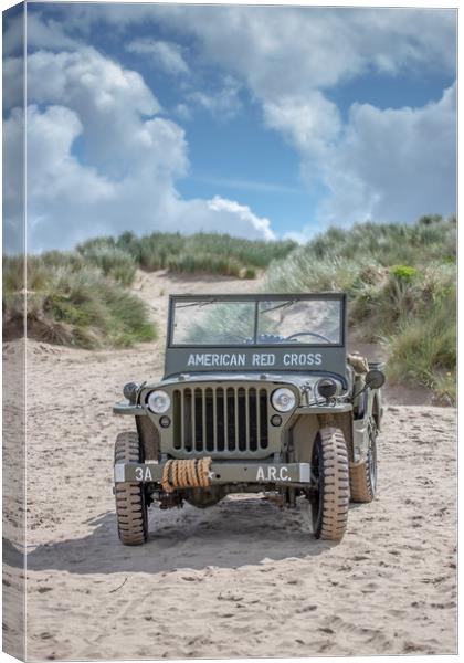 Willys MB Jeep Canvas Print by Images of Devon