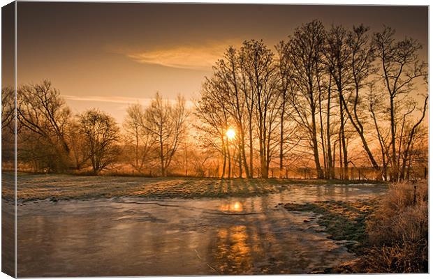 Herefordshire Sunrise Canvas Print by Ian Collins