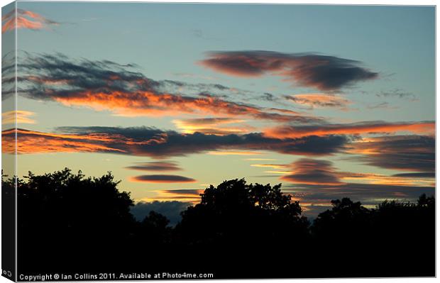 Lenticular Sunset 2 Canvas Print by Ian Collins