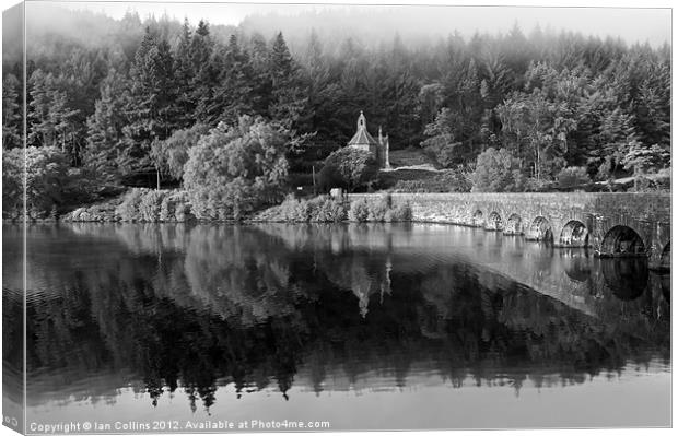 Carreg Ddu Monochrome Canvas Print by Ian Collins