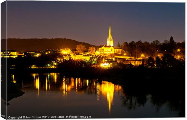 Ross-on-Wye Reflections Canvas Print by Ian Collins